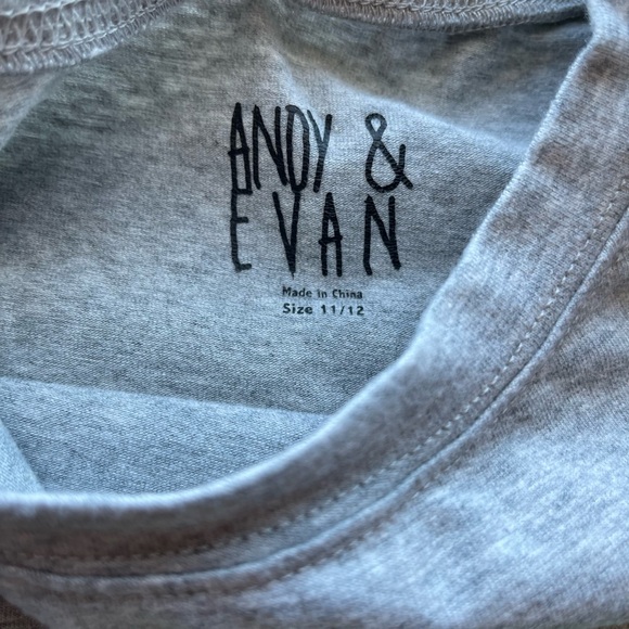 Andy & Evan Astronaut Adventure Long Sleeve Tee - Gray and Black - Picture 3 of 4